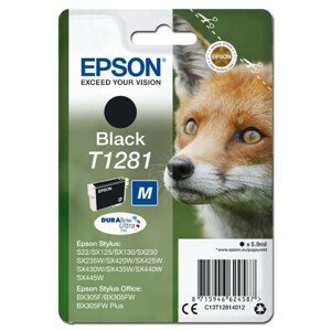 EPSON T1281 (C13T12814012) - originálna cartridge, čierna, 5,9ml