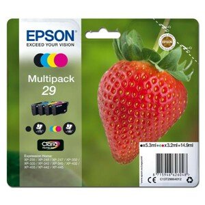 EPSON T2986 (C13T29864012) - originálna cartridge, čierna + farebná, 5,3ml/3x3,2ml