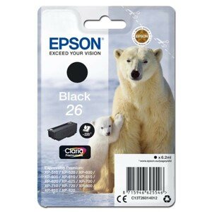 EPSON T2601 (C13T26014012) - originálna cartridge, čierna, 6,2ml