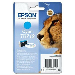 EPSON T0712 (C13T07124012) - originálna cartridge, azúrová, 5,5ml
