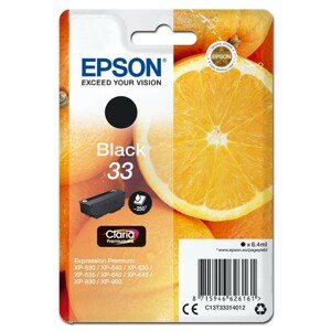 EPSON T3331 (C13T33314012) - originálna cartridge, čierna, 6,4ml