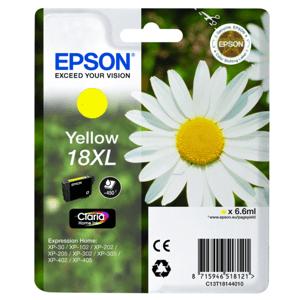 EPSON T1814 (C13T18144022) - originálna cartridge, žltá, 6,6ml