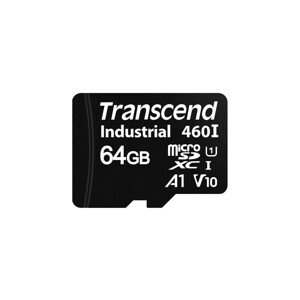 TRANSCEND MicroSDXC 64GB karta 460I, UHS-I U1 A1 100/80 MB/s