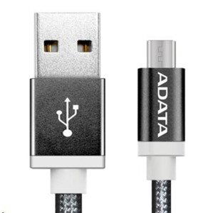 ADATA Micro USB kábel - USB A 2.0, 100cm, čierny