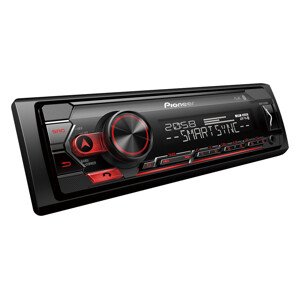 Pioneer MVH-S320BT autorádio s USB a Bluetooth červené