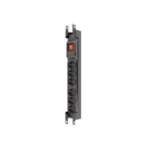 ARMAC Prepäťová ochrana Multi M6, 6x zásuvka, IEC, vypínač, 19 "rack, 1,5 m, čierna