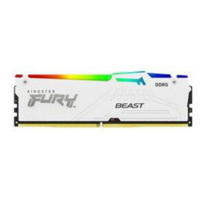 KINGSTON DIMM DDR5 32GB 5200MT/s CL36 FURY Beast Biela RGB EXPO