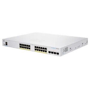 Cisco switch CBS350-24FP-4X-EU (24xGbE, 4xSFP+, 24xPoE+, 370W) - REFRESH