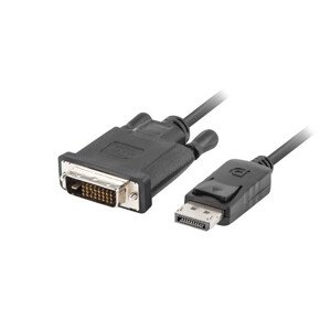 LANBERG pripojovací kábel DisplayPort 1.2 na DVI-D (24+1), M/M, dĺžka 1,8m, dual link, čierny