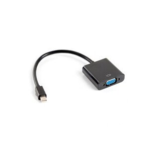 LANBERG adaptér mini DisplayPort 1.2 na VGA, M/F, kábel 20cm, čierny