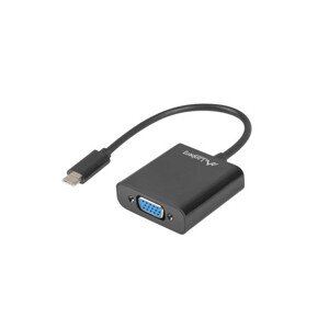 LANBERG USB-C(M) 3.1 na VGA(F) adaptér kábel 15CM čierny