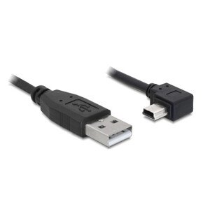 Delock kábel USB 2.0 A-samec > USB mini-B 5-pin samec pravoúhly, 2 metre