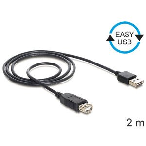 Delock kábel EASY-USB 2.0-A samec > USB 2.0-A samica, predlžujúca 2 m