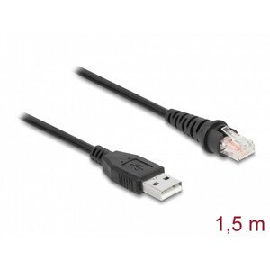 Delock Kábel z rozhrania RJ50 na USB 2.0 Typu-A k čítačke čiarových kódov, 1,5 m