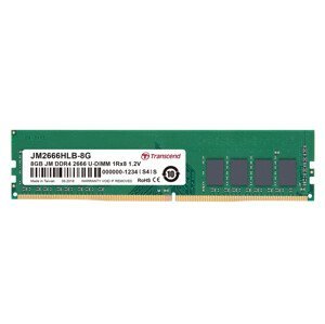 Transcend pamäť 8GB DDR4 2666 U-DIMM (JetRam) 1Rx8 CL19