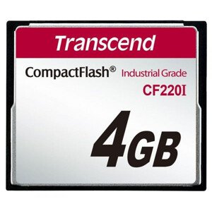 Transcend 4GB INDUSTRIAL TEMP CF220 CF CF (SLC) Fixed disk and UDMA5