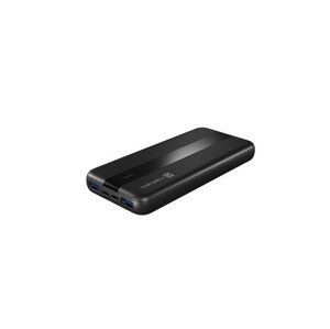 NATEC powerbanka TREVI SLIM Q 10000 mAh 2X USB QC3.0 + 1X PD, čierna