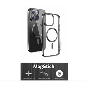 SWISSTEN PÚZDRO CLEAR JELLY MagStick METALLIC PRE IPHONE XS ČIERNE