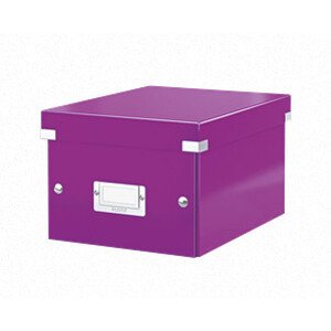 LEITZ Univerzálna krabica Click&Store, veľkosť S (A5), purpurová