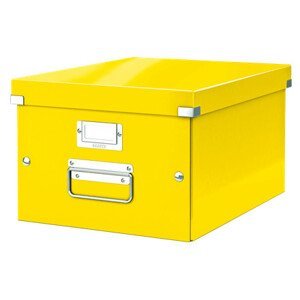 LEITZ Univerzálna krabica Click&Store, veľkosť M (A4), žltá