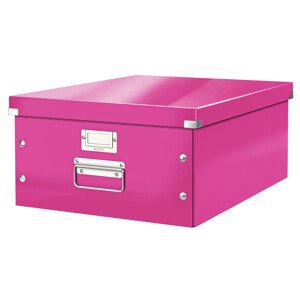 LEITZ Univerzálna krabica Click&Store, veľkosť L (A3), ružová