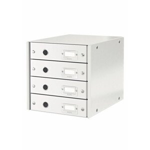 LEITZ Zásuvkový box Click&Store, 4 zásuvky, biela