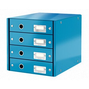 LEITZ Zásuvkový box Click&Store, 4 zásuvky, modrá