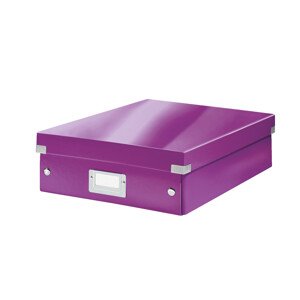 LEITZ Organizačný box Click&Store, veľkosť M, purpurová