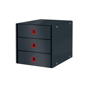 LEITZ Zásuvkový box Click&Store COSY, 3 zásuvky, zamatovo šedá