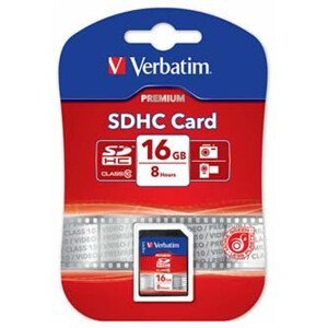 Verbatim Secure Digital Card Premium U1, 16GB, SDHC, 43962, UHS-I U1 (Class 10)