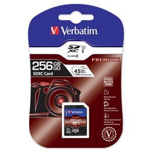 Verbatim Secure Digital Card Premium U1, 256GB, SDXC, 44026, UHS-I U1 (Class 10)