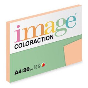 Xerografický papier Coloraction, Savana, A4, 80 g/m2, svetlo oranžový, 100 listov, vhodný pre atramentový tlač
