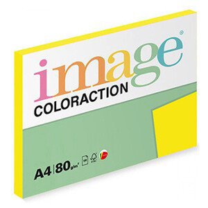 Xerografický papier Coloraction, Sevilla, A4, 80 g/m2, tmavo žltý, 100 listov, vhodný pre atramentový tlač
