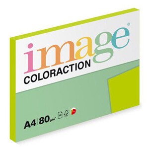 Xerografický papier Coloraction, Java, A4, 80 g/m2, stredne zelený, 100 listov, vhodný pre atramentový tlač