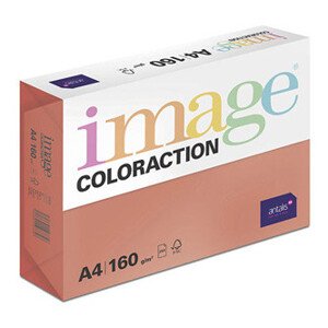 Xerografický papier Coloraction, Čile, A4, 160 g/m2, tmavo červený, 250 listov, vhodný pre atramentový tlač