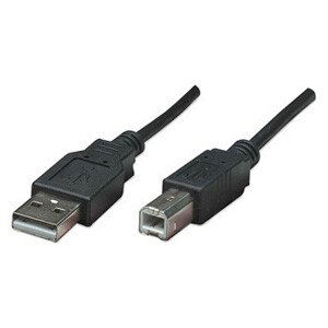 Logo USB kábel (2.0), USB A samec - USB B samec, 1.8m, blister