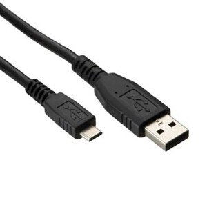 Logo USB kábel (2.0), USB A samec - microUSB samec, 1.8m, černý, blister