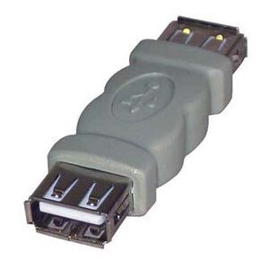 USB spojka, (2.0), USB A samica - USB A samica, sivá, 5891