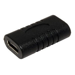 USB spojka, (3.1), USB C samica - USB C samica, čierna, plastic bag