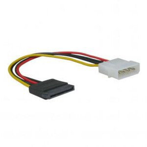 Kabel k HDD/SSD/DVD/BD interný napájací, DC SATA - DC 5,25", 0.2 m, Logo blister