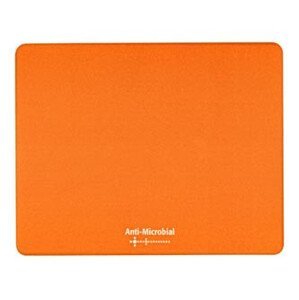 Podložka pod myš, Polyprolylén, oranžová, 24x19cm, 0.4mm, Logo, antimikrobiál.