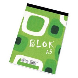 Blok poznámkový, štvorčekový, A5, 50listov