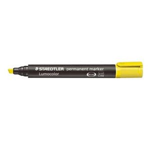 Popisovač 350, žltý, odolný, voči oteru, šírka stopy 2-5mm, DOPREDAJ