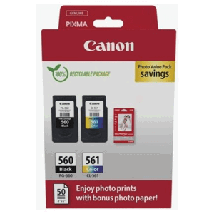 CANON PG-560 - originálna cartridge, čierna + farebná