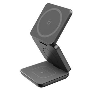 1stCOOL bezdrôtová skladacia QI nabíjačka 3v1, MagSafe, USB-C, čierna