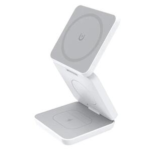 1stCOOL bezdrôtová skladacia QI nabíjačka 3v1, MagSafe, USB-C, biela