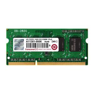 Transcend pamäť SODIMM DDR3 4GB 1600MHz 1Rx8 CL11