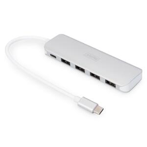 DIGITUS Rozbočovač USB Type-C™ 4 (USB 3.0) + PD