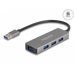 Delock 4 portový Hub USB 3.2 Gen 1 s konektorom USB Typu-A – porty USB Typu-A na boku