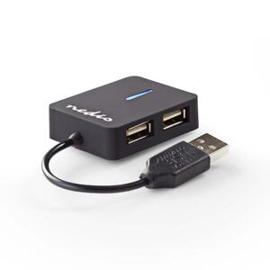 Nedis CCGB64250BK01 - USB hub| 1x USB-C™ | 3x USB A Zásuvka | 5 Portov | USB 3.2 Gen 1 | Napájanie z USB | 5 Gbps | SD & M